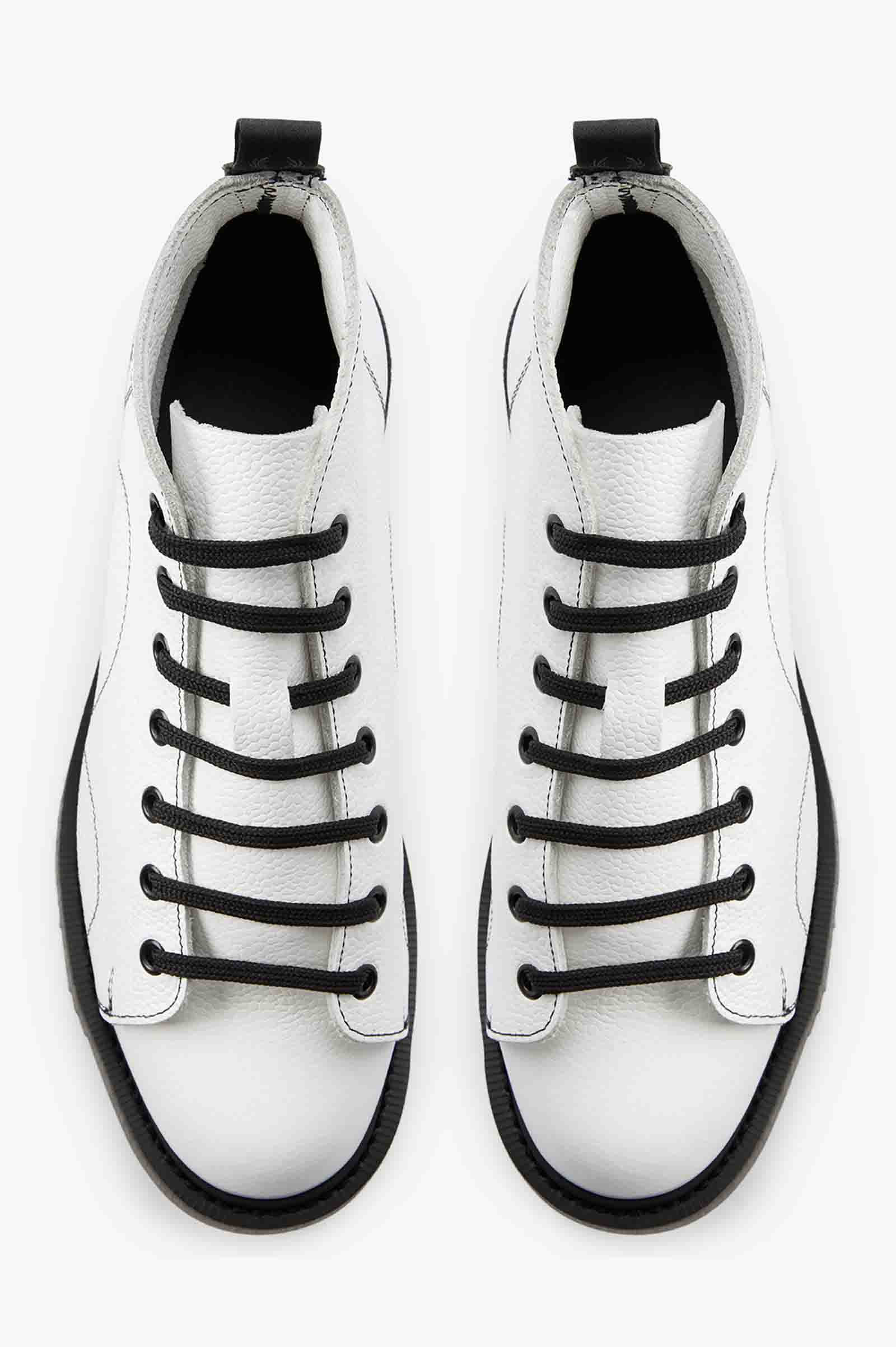 George Cox Monkey Boot Embossd Leather(240 100：WHITE): | FRED 