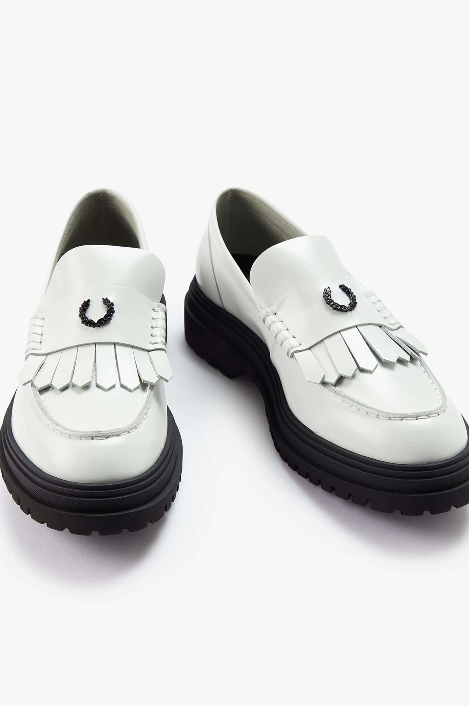 注意　※yy/mmです　FRED PERRY/フレッドペリー Fred Perry Loafer Leather(280 100：WHITE): | FRED PERRY