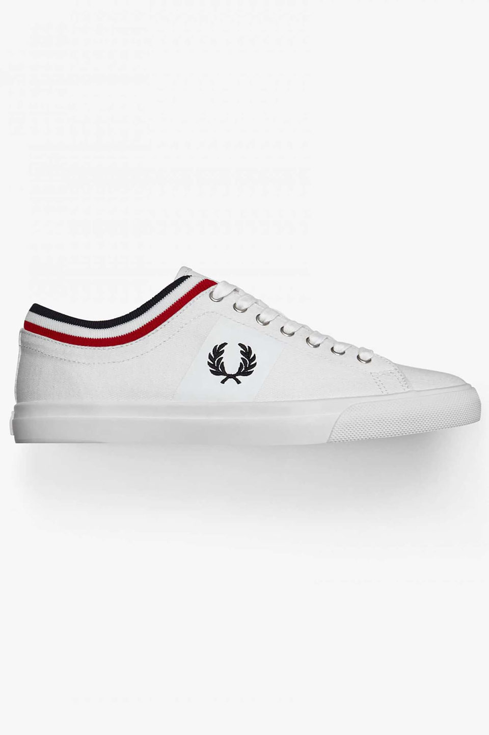 Underspin Tipped Cuff Twill(230 100A：WHITE / NAVY): | FRED PERRY
