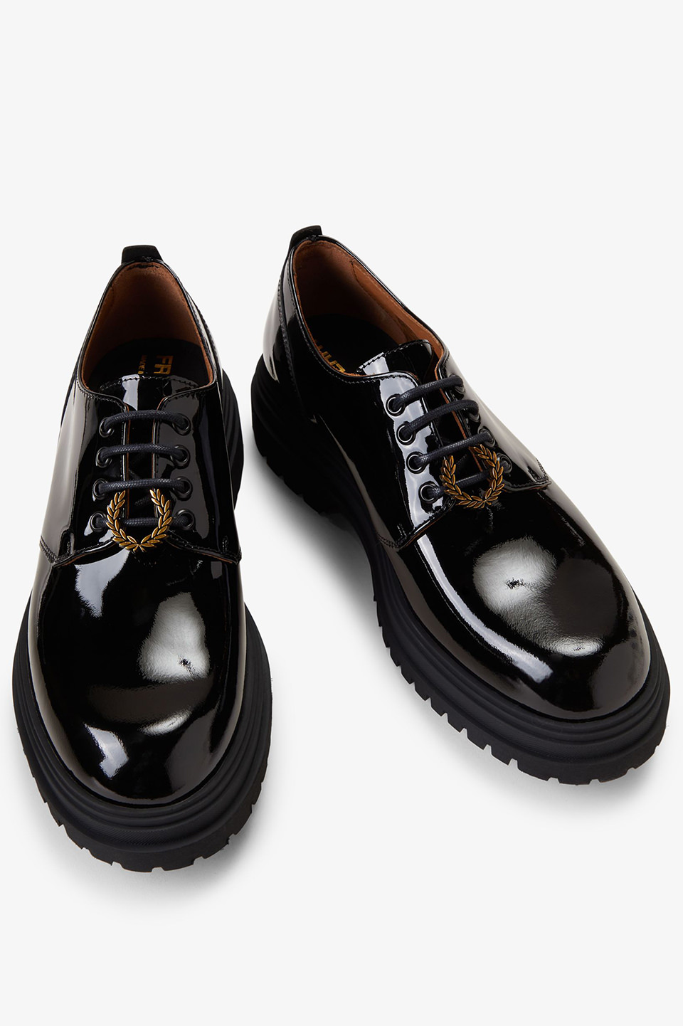 Fred Perry Derby Patent Leather(230 102：BLACK): | FRED PERRY 