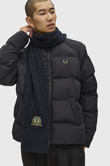 Tennis Badge Cable Scarf