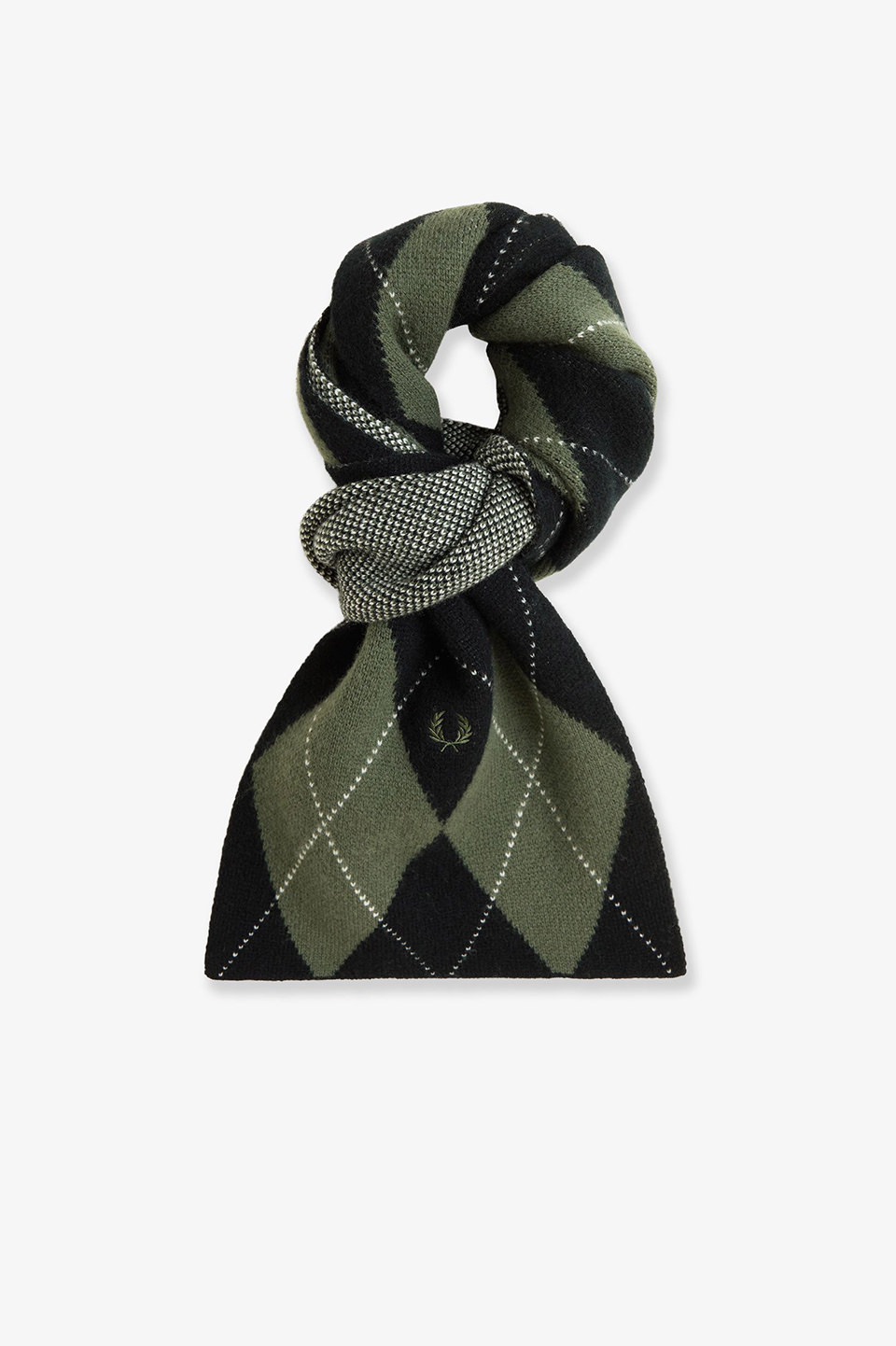 Brushed Argyle Scarf