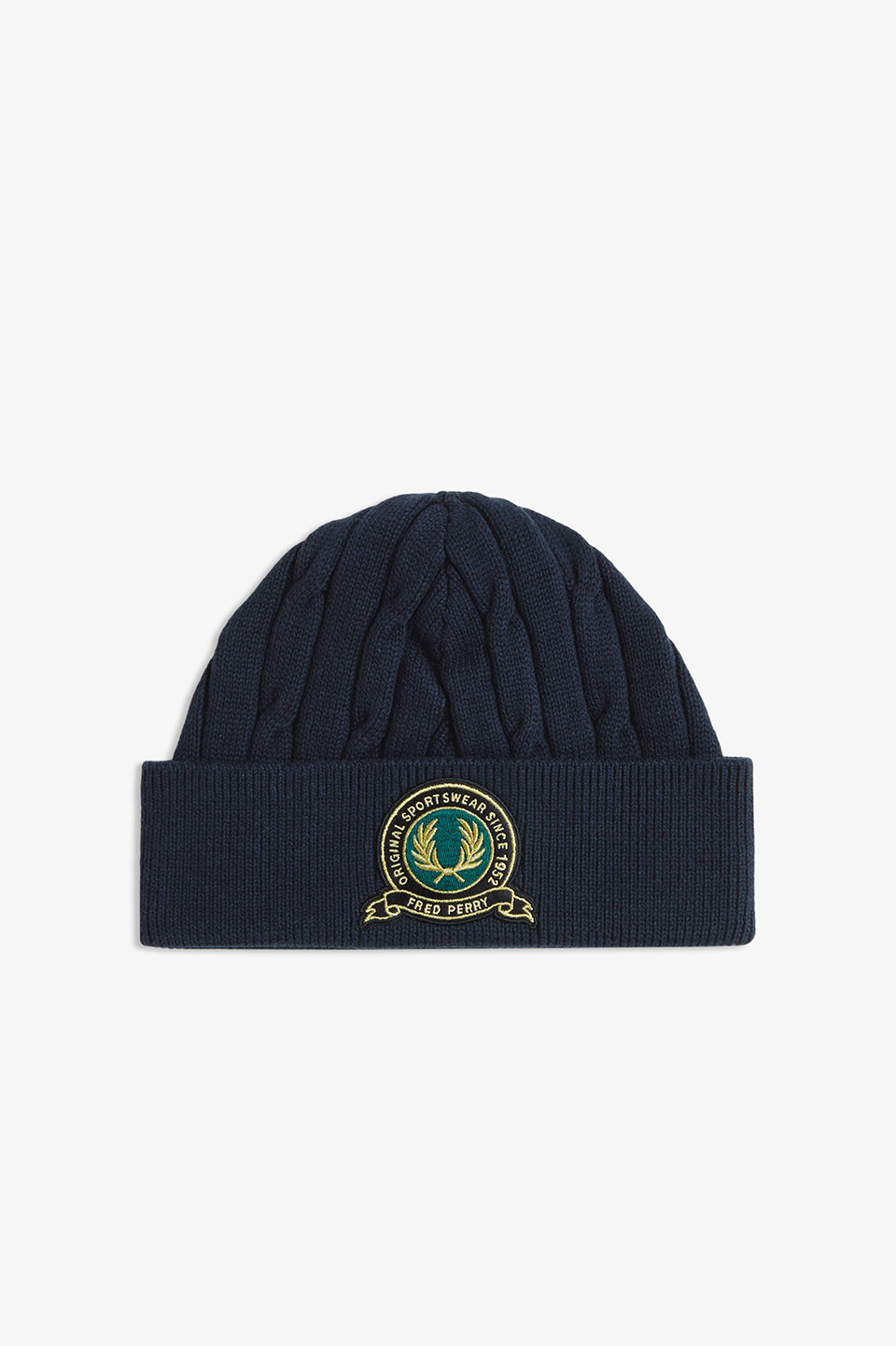 Tennis Badge Cable Beanie