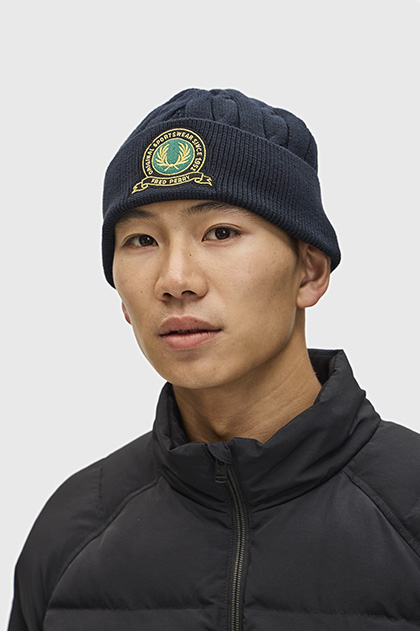 Tennis Badge Cable Beanie