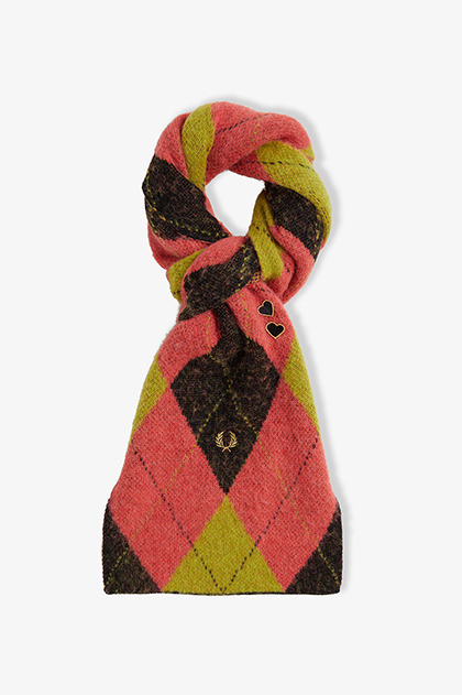 Amy Winehouse Brushed Argyle Scarf