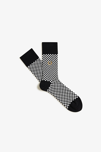Micro Chequerboard Socks