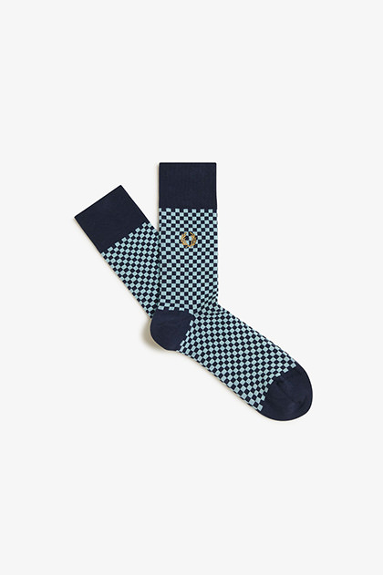 Micro Chequerboard Socks
