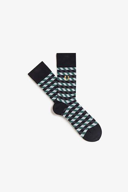 Geometric Jacquard Socks