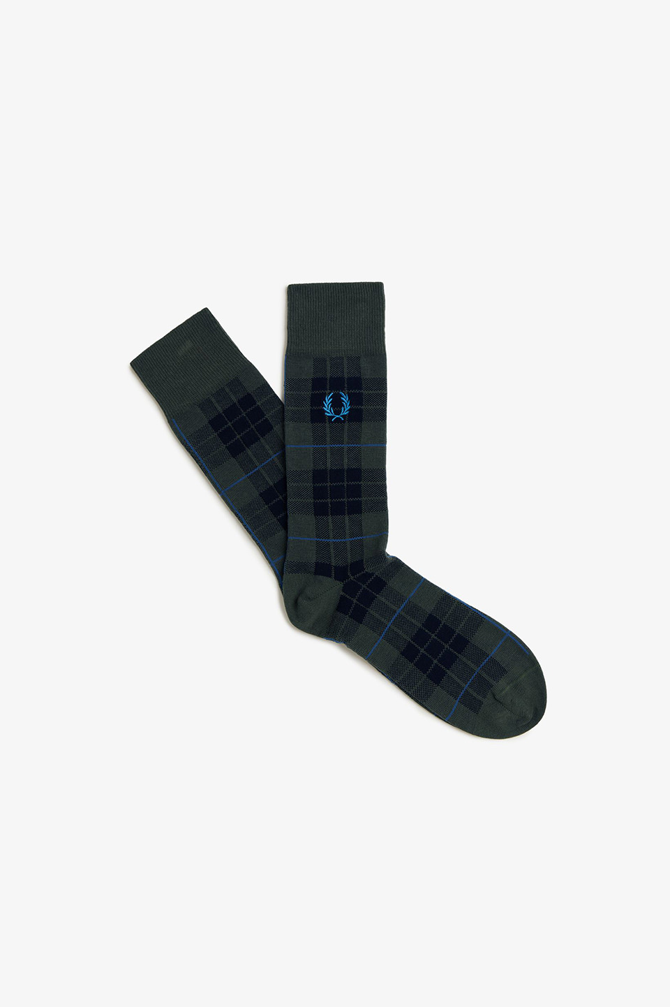 Tartan Socks(6-8 Q20：NIGHT GREEN): | FRED PERRY JAPAN