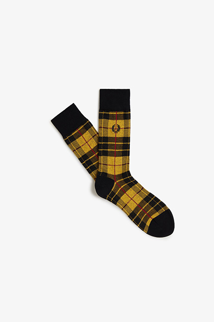 新品*FRED PERRYフレッドペリー　タータンチェックマフラー　イエロー FRED PERRY フレッドペリー タータンチェック マフラー イエロー