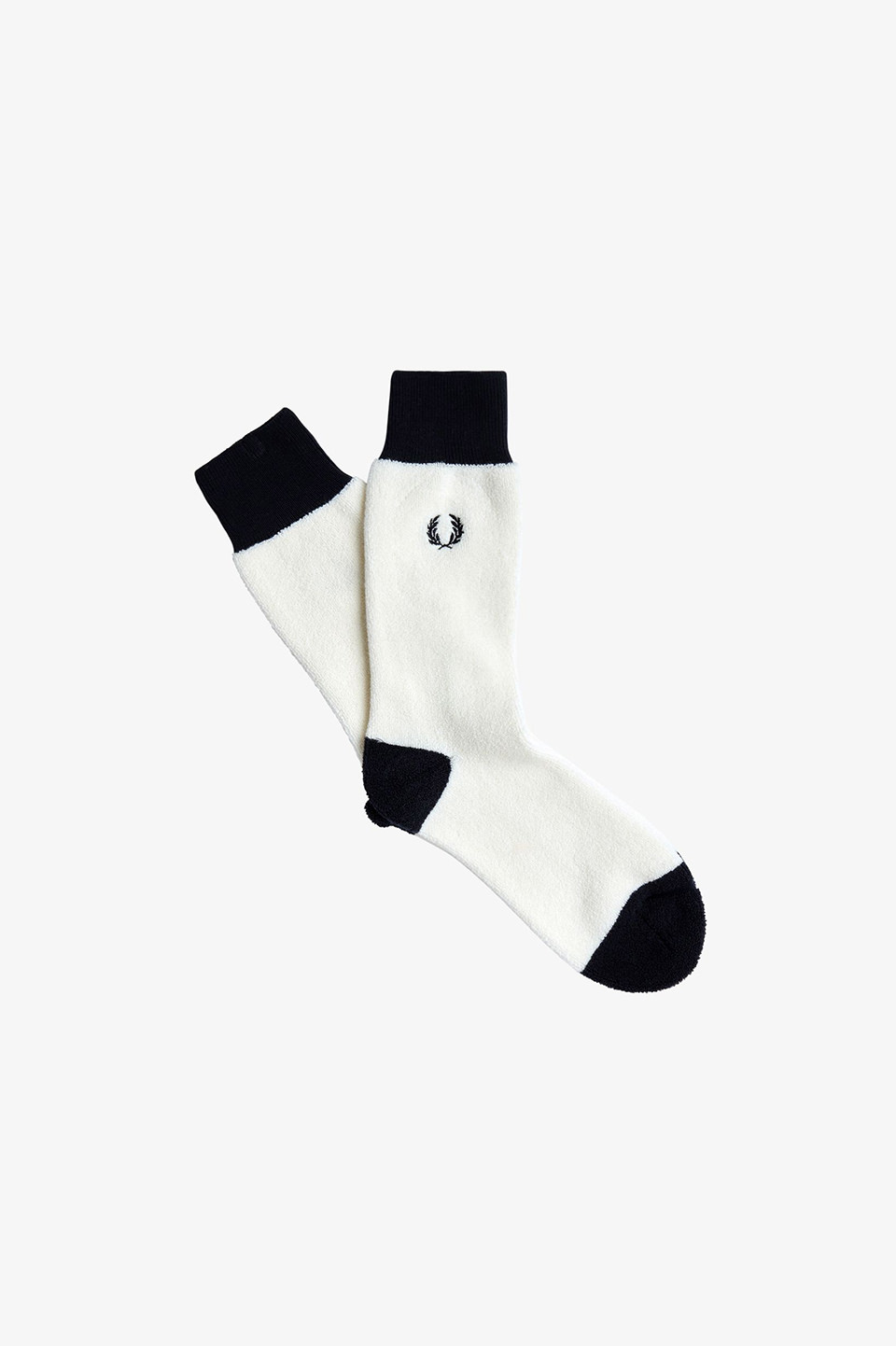 FRED PERRY ギンガムスカーフ スノーホワイト/ブラック Towelling Socks(6-8 752：SNOW WHITE / NAVY): | FRED PERRY