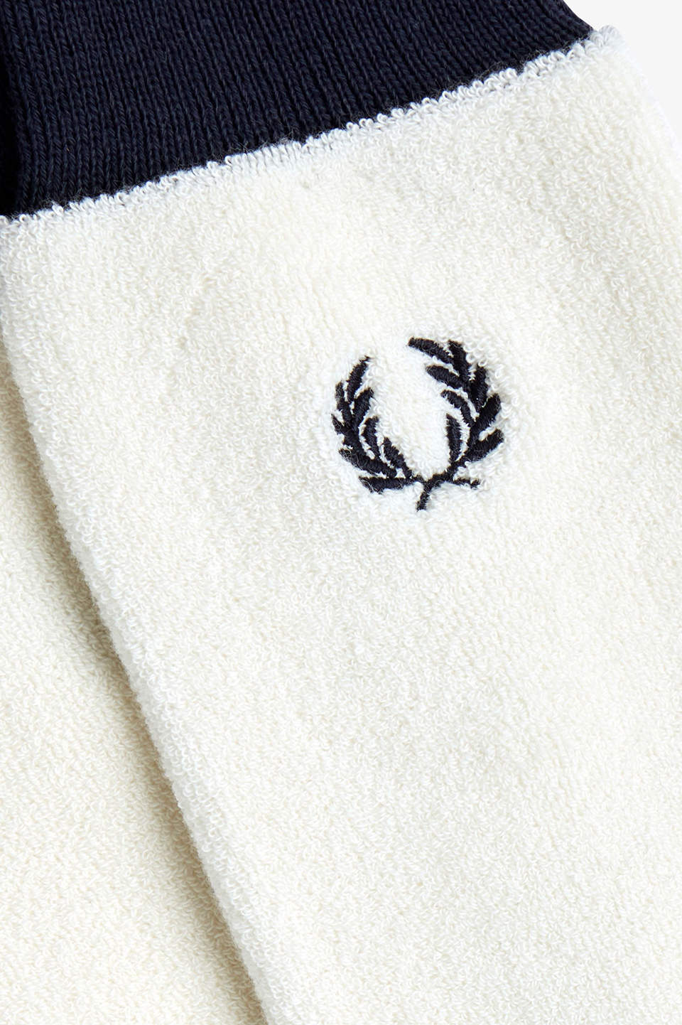 FRED PERRY ギンガムスカーフ スノーホワイト/ブラック Towelling Socks(6-8 752：SNOW WHITE / NAVY): | FRED PERRY