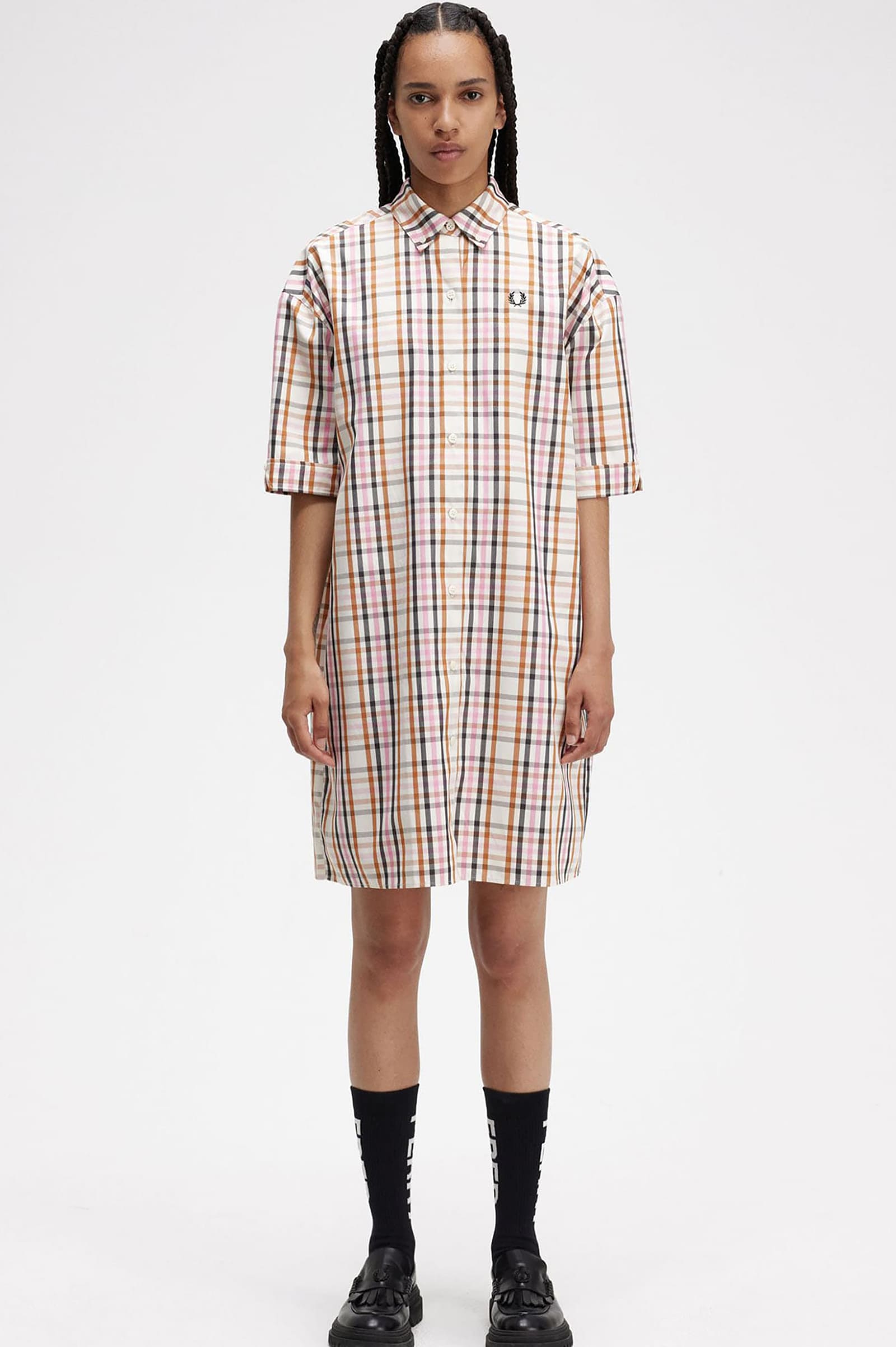 Check Shirt Dress(10 560：ECRU): | FRED PERRY JAPAN | フレッド