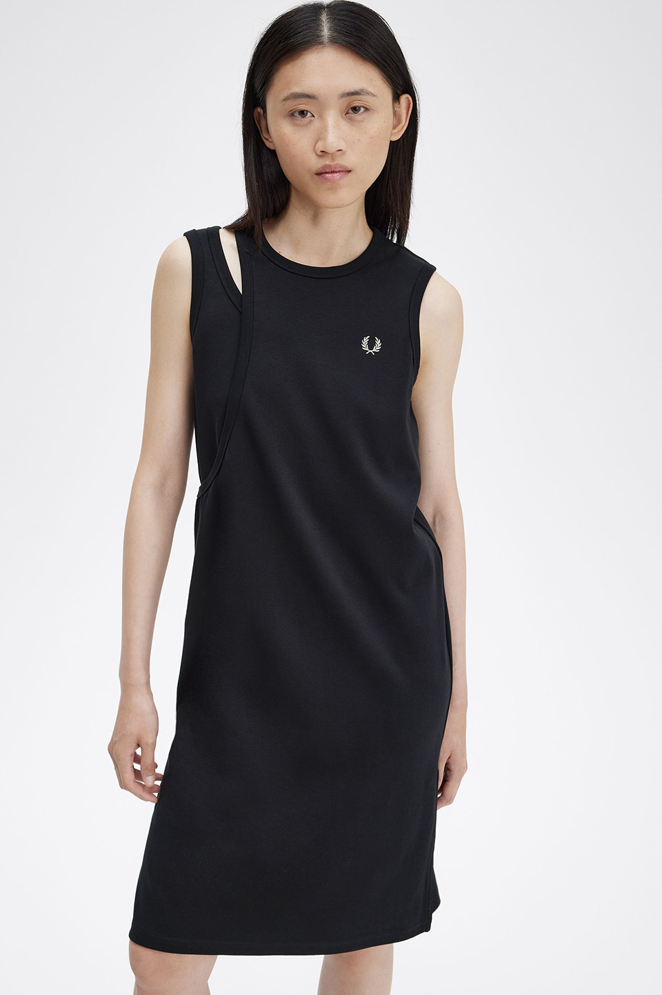 Layered Ringer Dress(8 102：BLACK): | FRED PERRY JAPAN | フレッド 