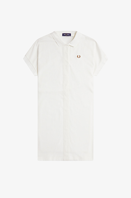 美品！　FRED PERRY　刺繍ロゴ　ポロシャツワンピース　38 美品！ FRED PERRY 刺繍ロゴ ポロシャツワンピース 38