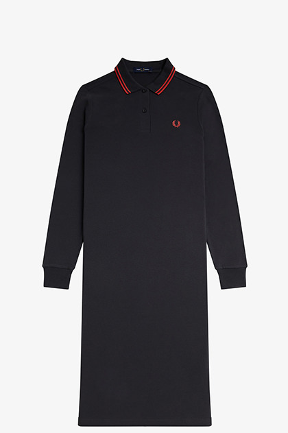 The Long Sleeve Twin Tipped Fred Perry Dress