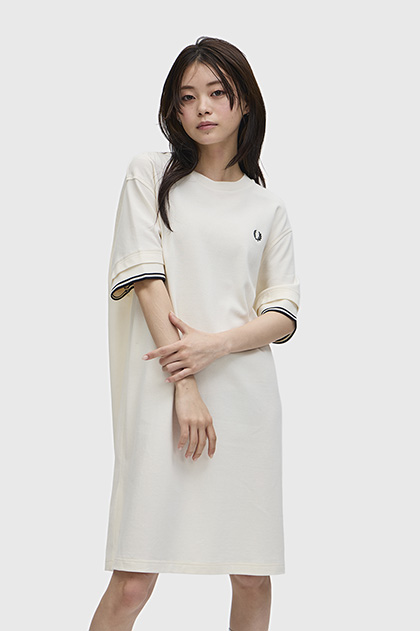 Tipped Pique T-Shirt Dress