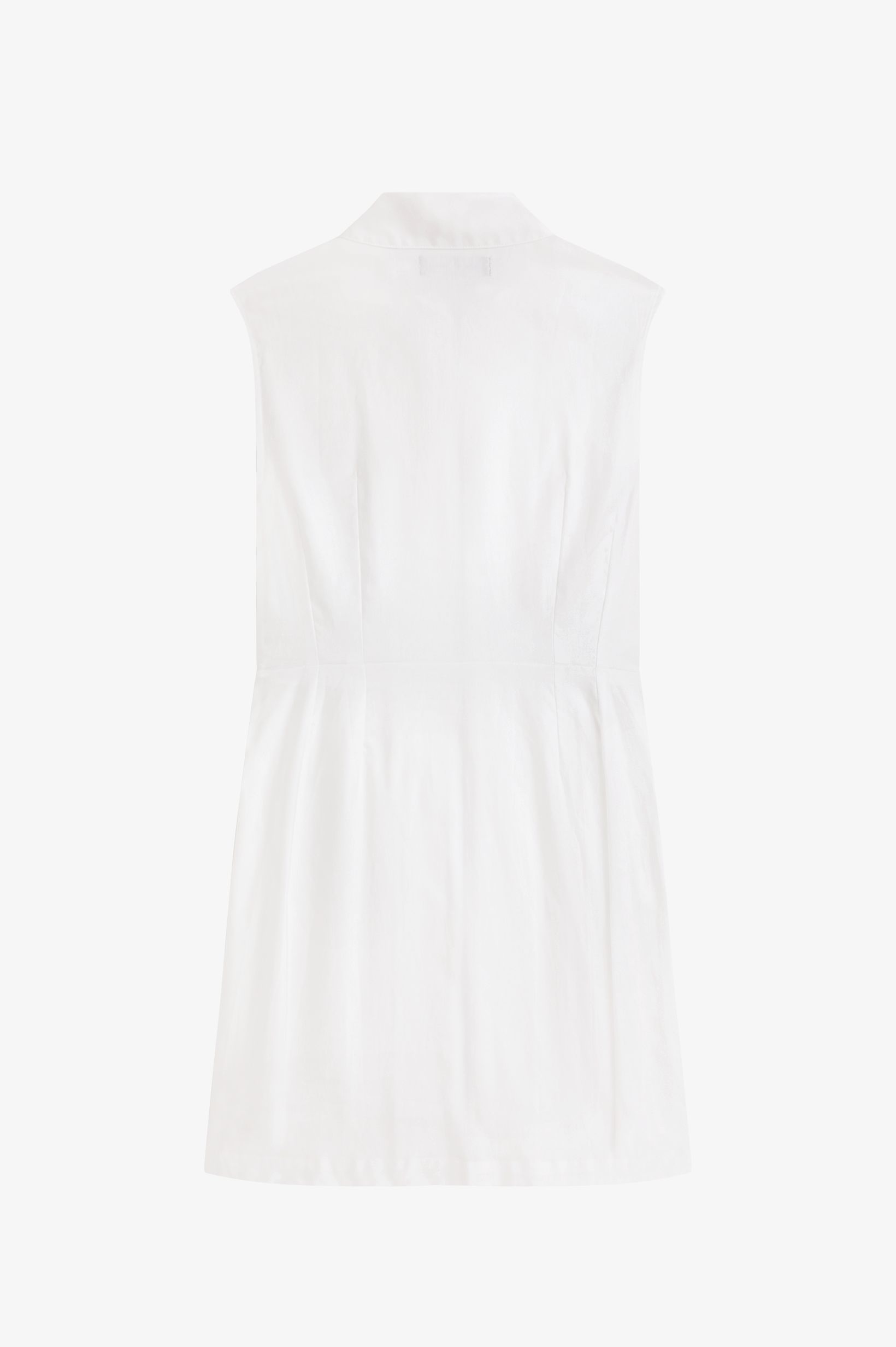 Zip-Through Shirt Dress(8 129：SNOW WHITE): | FRED PERRY