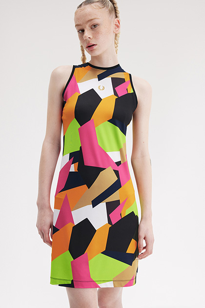 Racerback Printed Tennis Dress