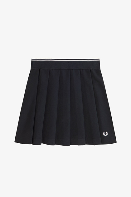 Tipped Pleated Skirt