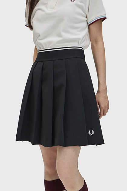スカート Fred Perry Tipped Pleated Skirt FRED PERRY プリーツ スカート レディース フレッドペリー
