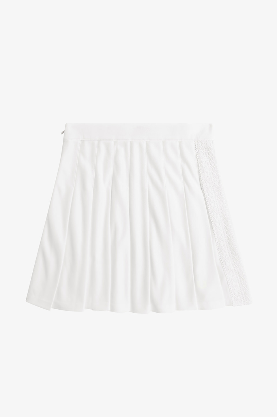 Lace Tape Pleated Skirt(8 129：SNOW WHITE): | FRED PERRY