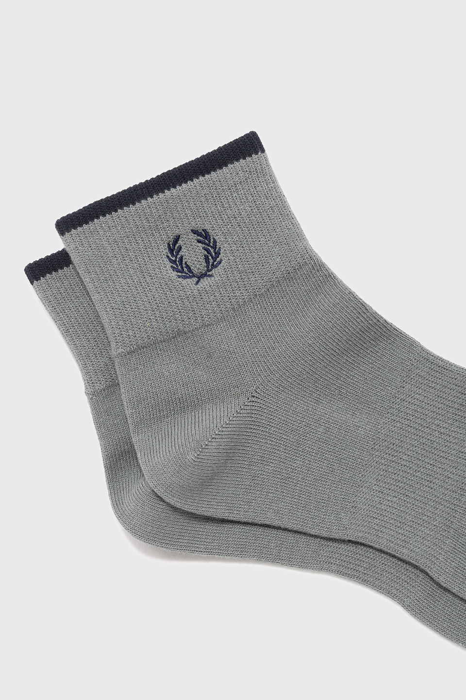 Single Tipped Short Socks 71C:SILVER BLUE / DARK AIRFORCE 4-6