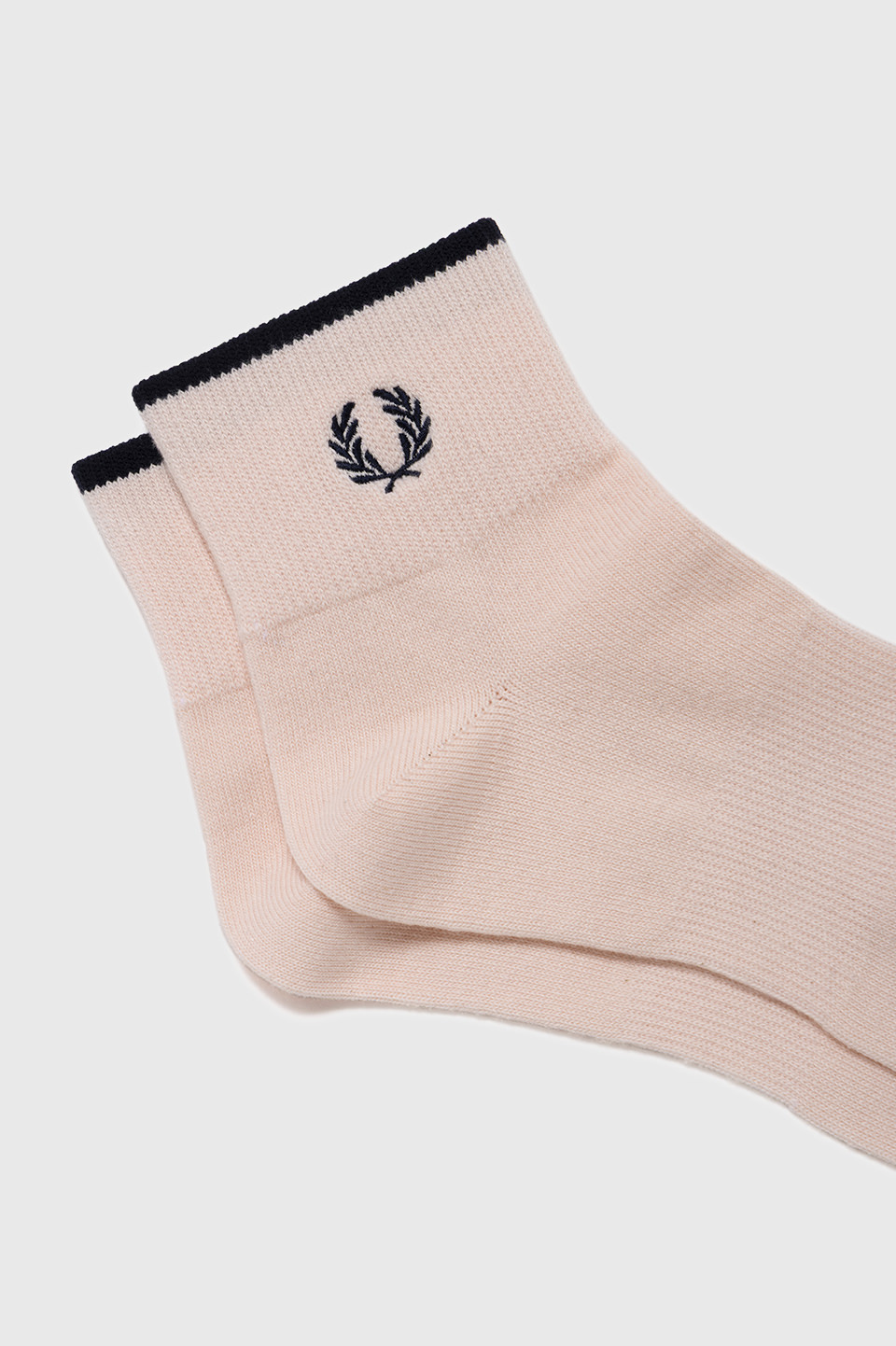 Single Tipped Short Socks 82C:ICED PINK / NAVY / NAVY 4-6