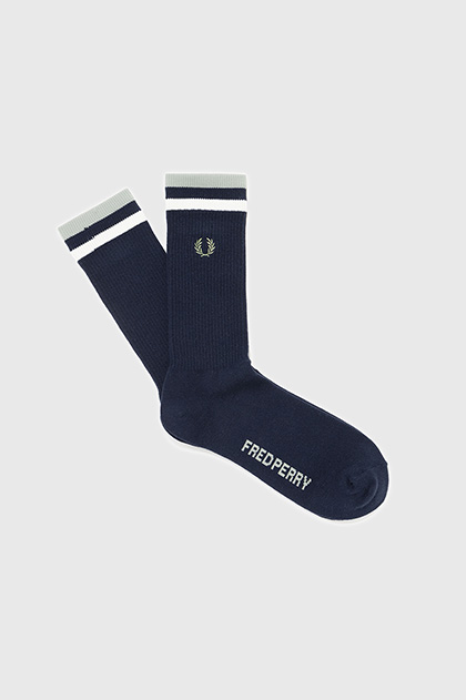 【送料無料】 ペリーエリス メンズ 靴下 アンダーウェア Perry Ellis Men's 3-Pk. Rayon Ribbed Dress Socks Black Tipped Sports Socks(4-6 843：BLACK): | FRED PERRY JAPAN | フレッドペリー日本公式サイト