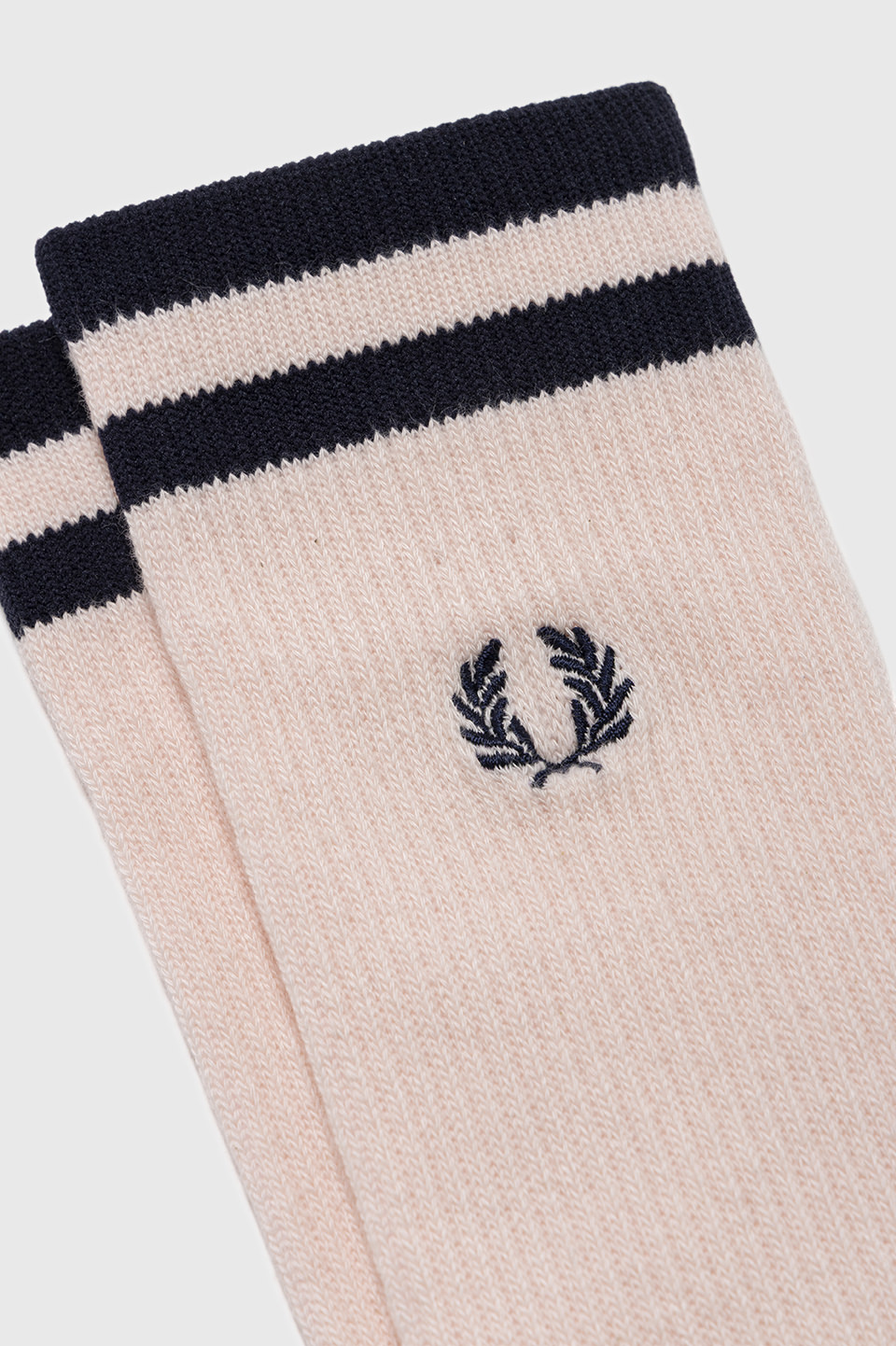 Tipped Sports Socks 82C:ICED PINK / NAVY 4-6