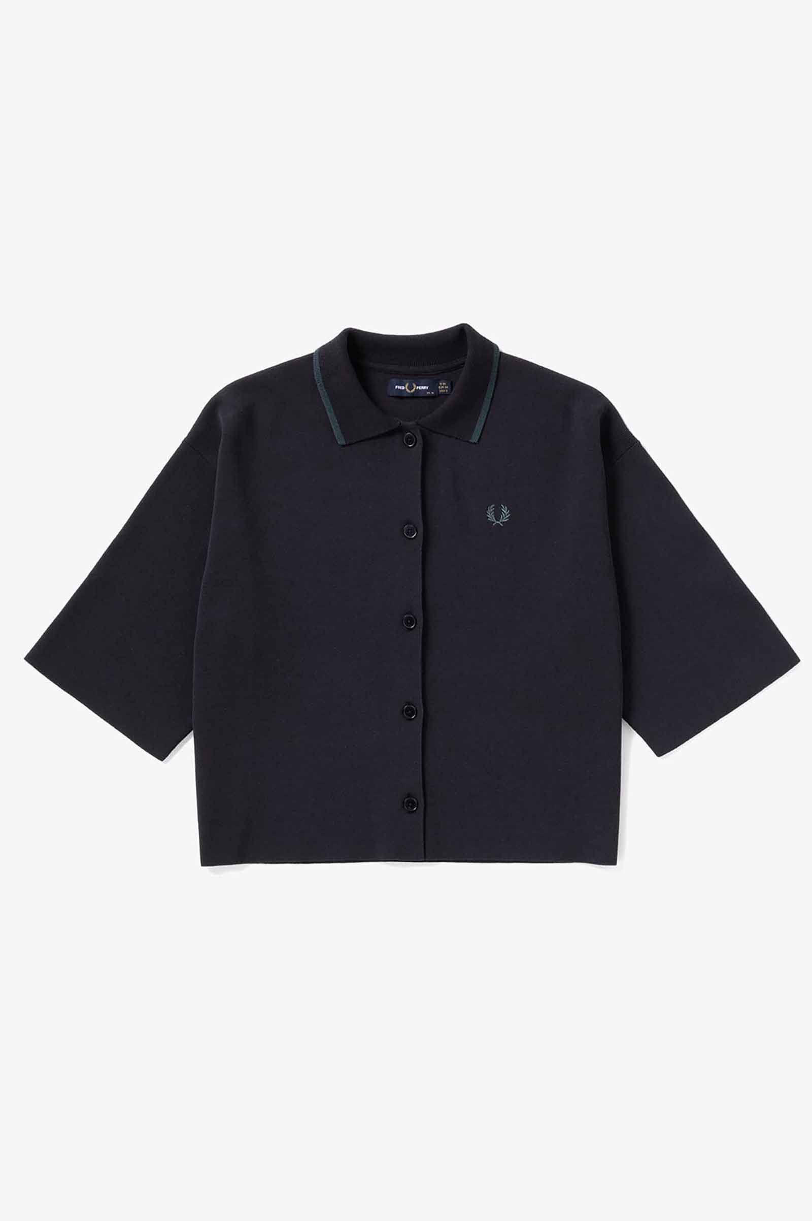 Short Sleeved Knitted Shirt(10 01：NAVY): | FRED PERRY JAPAN 