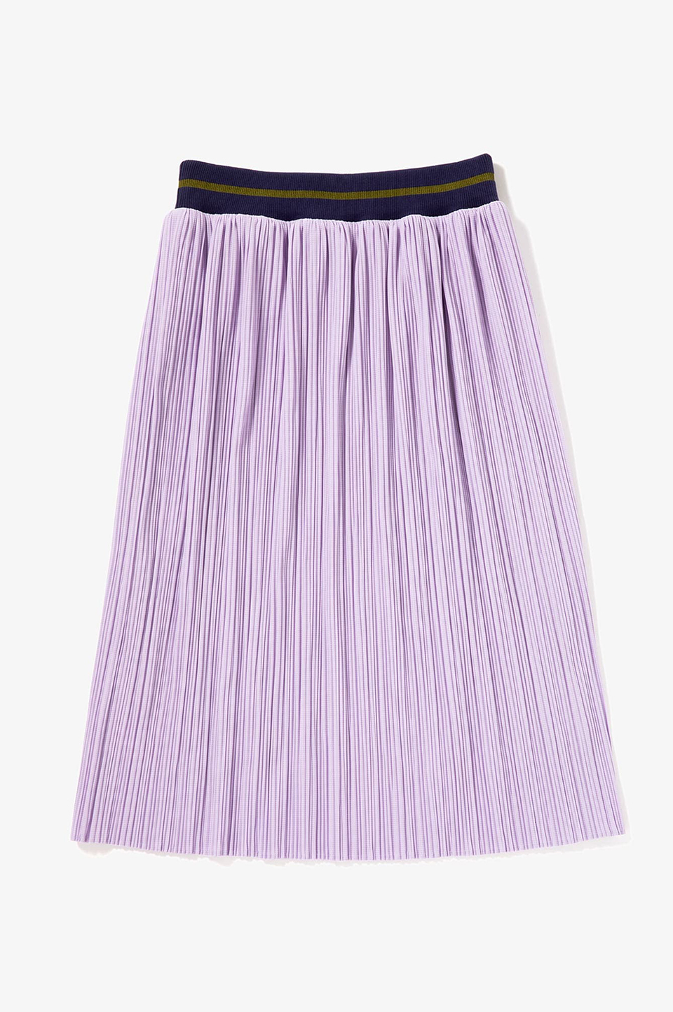 Striped deals pleated skirt