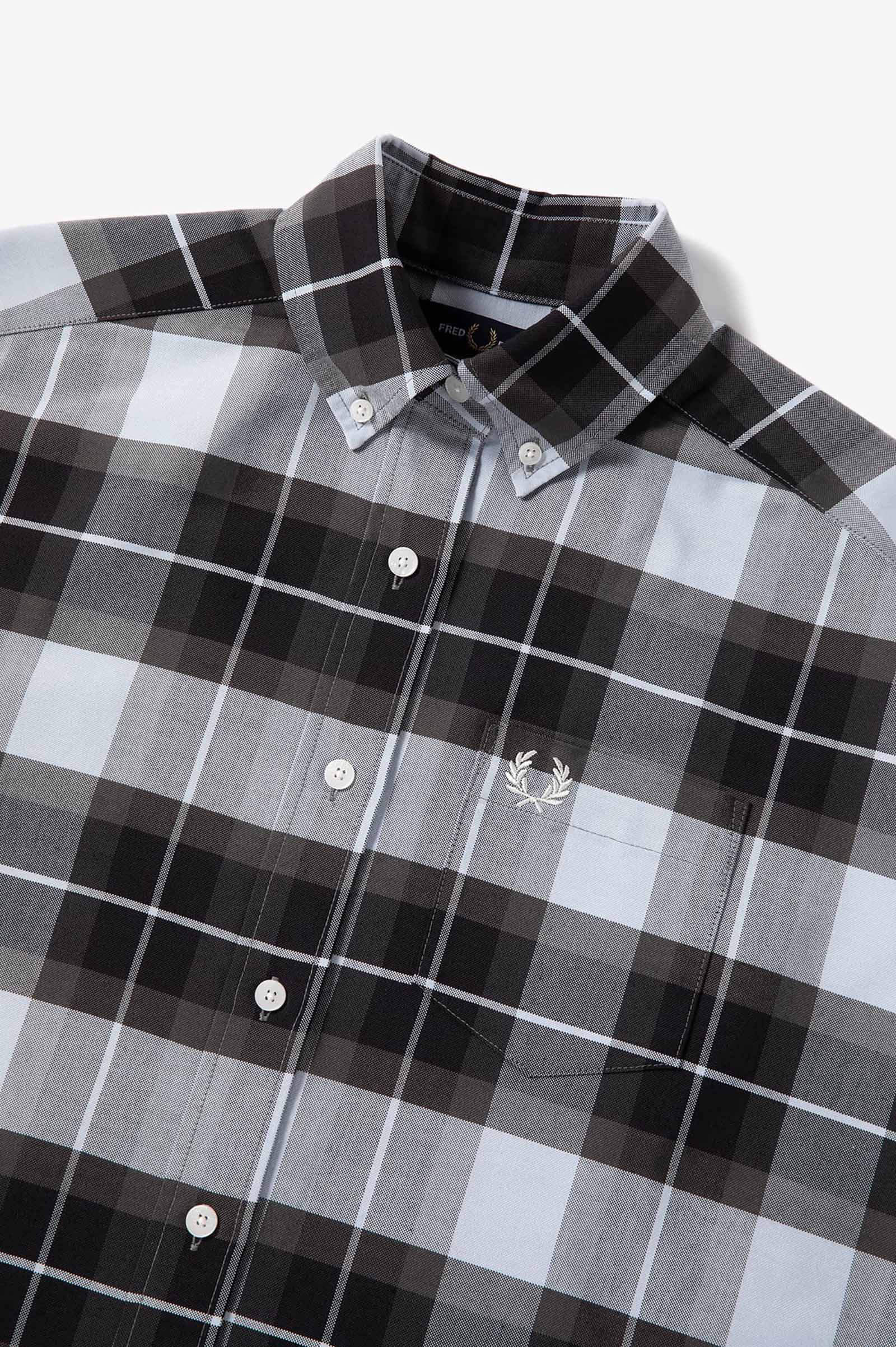Long-Sleeved Tartan Shirt(10 07：BLACK): | FRED PERRY JAPAN 