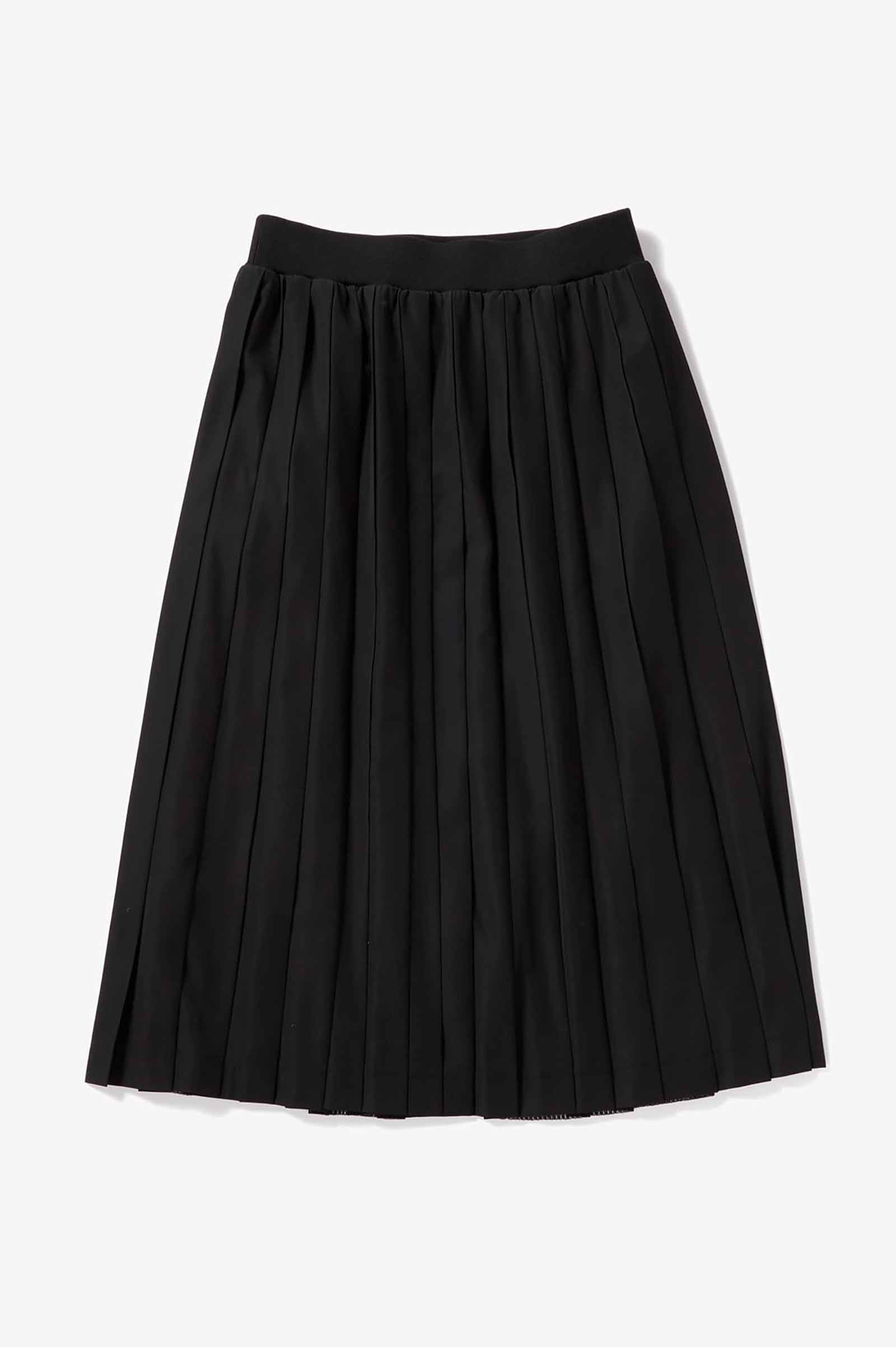 Sheer Knit Paneled Skirt(8 07：BLACK): | FRED PERRY JAPAN