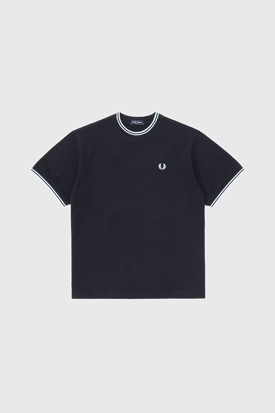BEAUTY & YOUTH Tipped Fine Pique T-Shirt(M 795：NAVY / ICE / ICE