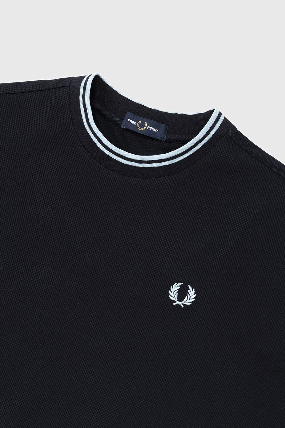 BEAUTY & YOUTH Tipped Fine Pique T-Shirt(M 795：NAVY / ICE / ICE