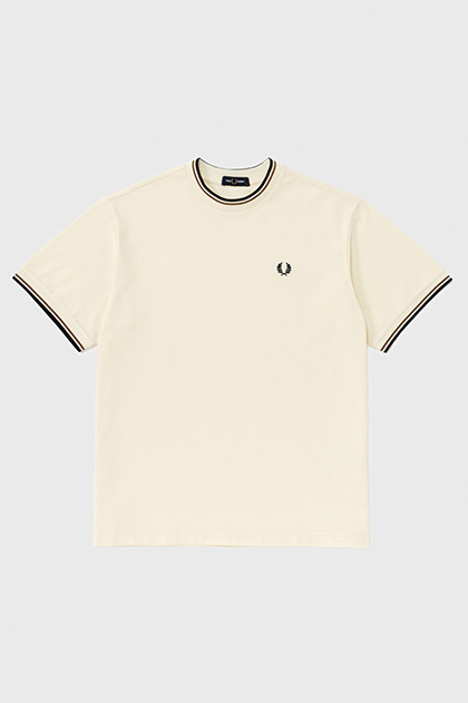 BEAUTY & YOUTH Tipped Fine Pique T-Shirt