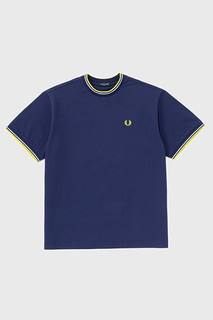 BEAUTY & YOUTH Tipped Fine Pique T-Shirt