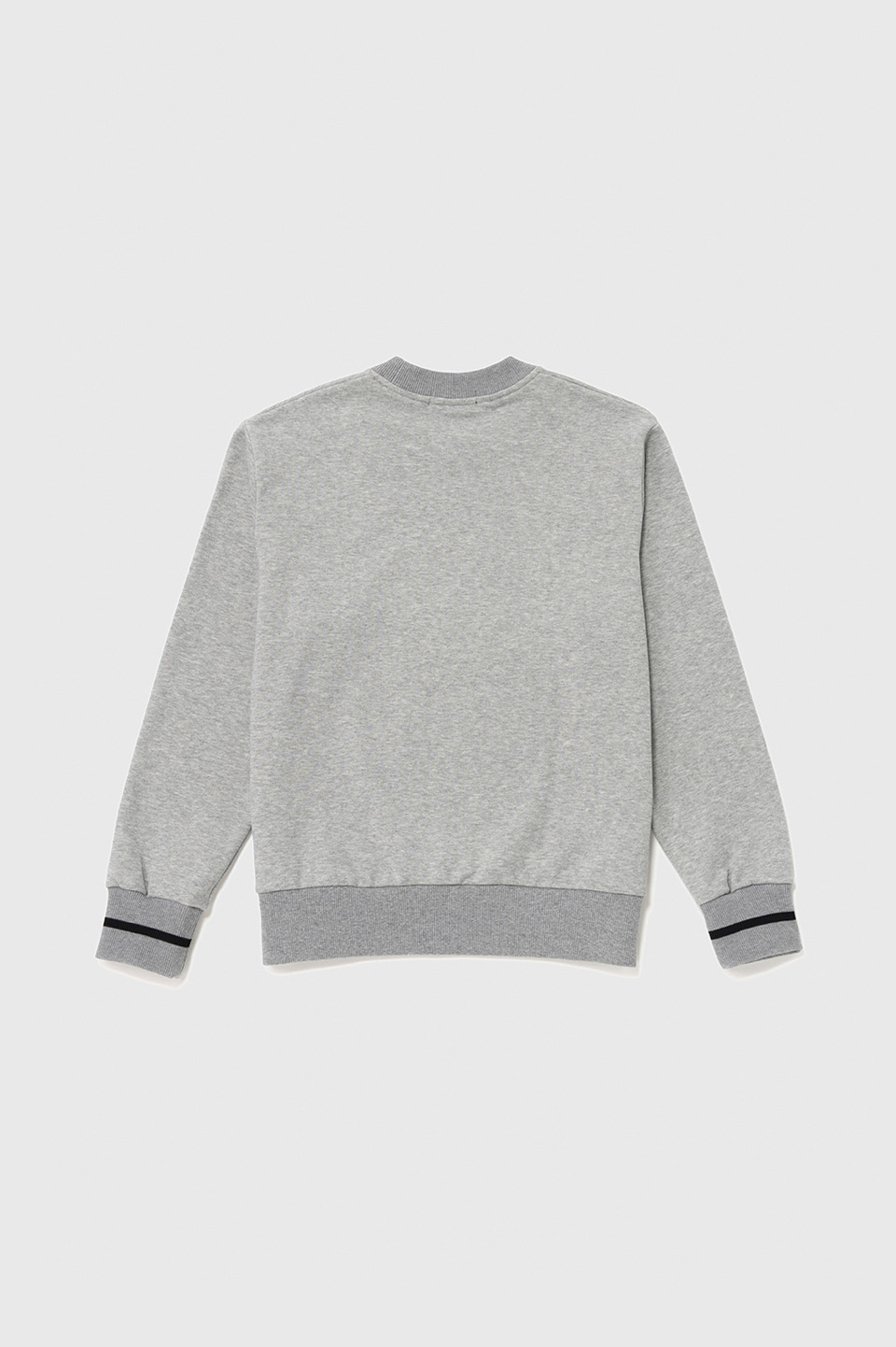 SHIPS Single Tipped Sweatshirt 420:STEEL MARL / BLACK S