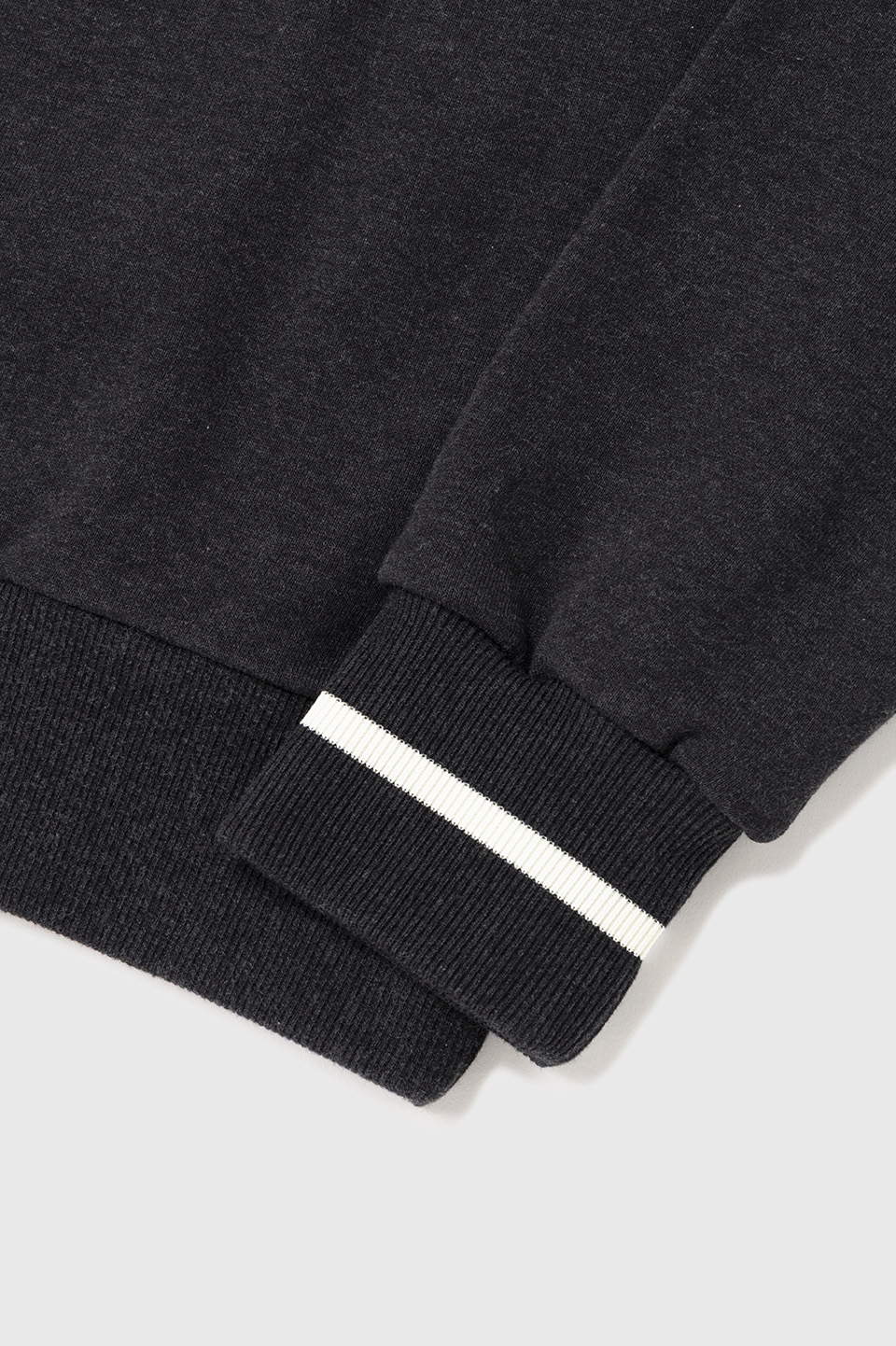 SHIPS Single Tipped Sweatshirt 89C:CHARCOAL MARL / ECRU S