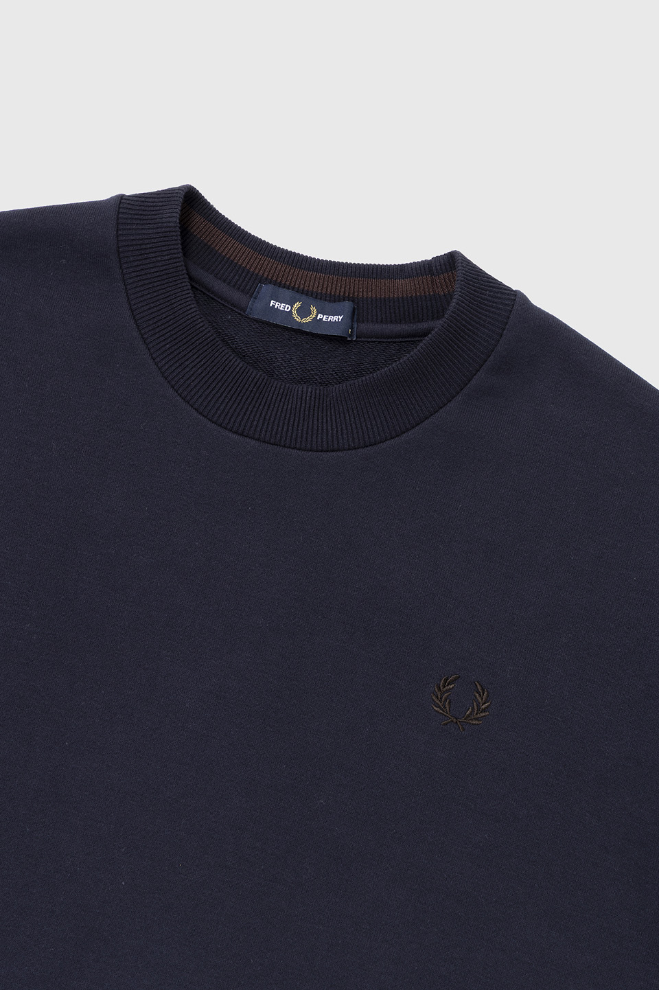 SHIPS Single Tipped Sweatshirt 91C:NAVY / RICH BROWN S