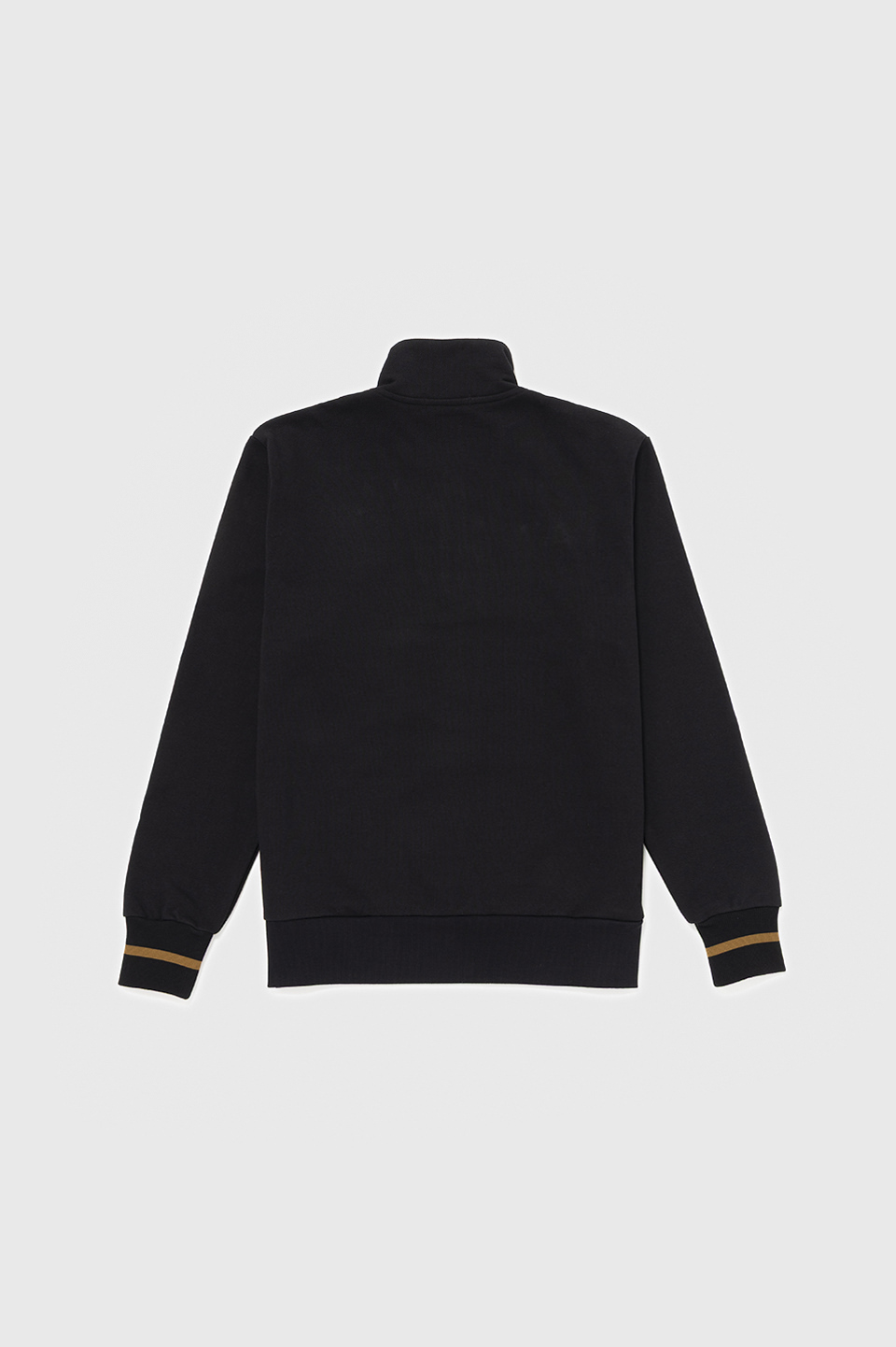 SHIPS Half-Zip Sweatshirt(S 102：BLACK / DARK CARAMEL): | FRED
