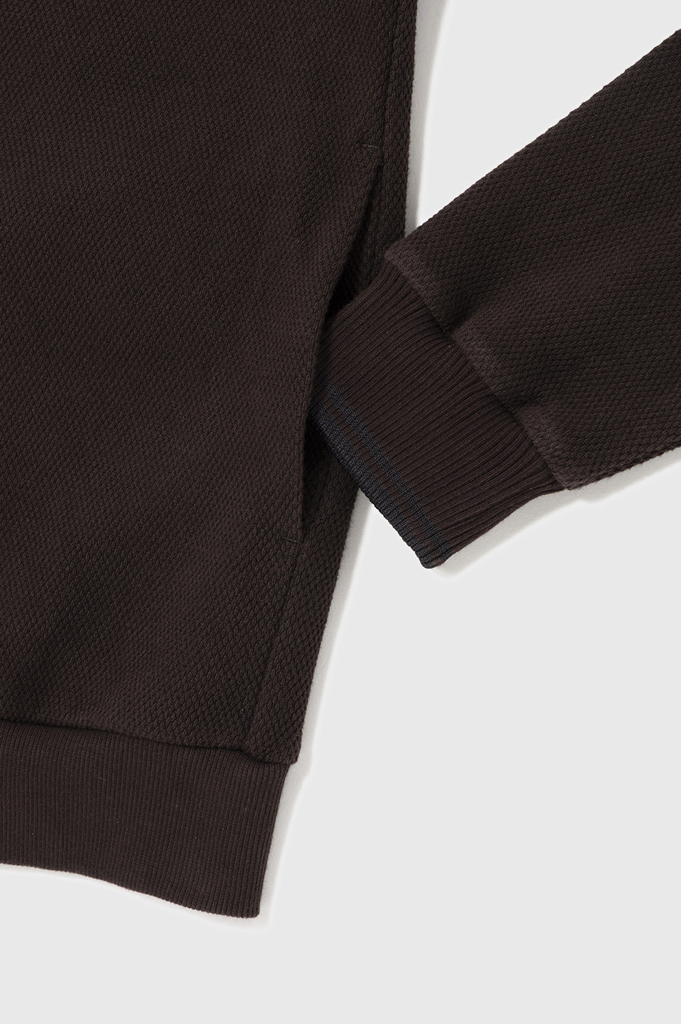 EDIFICE Tipped Pique Cardigan(L 33C：RICH BROWN / BLACK): | FRED