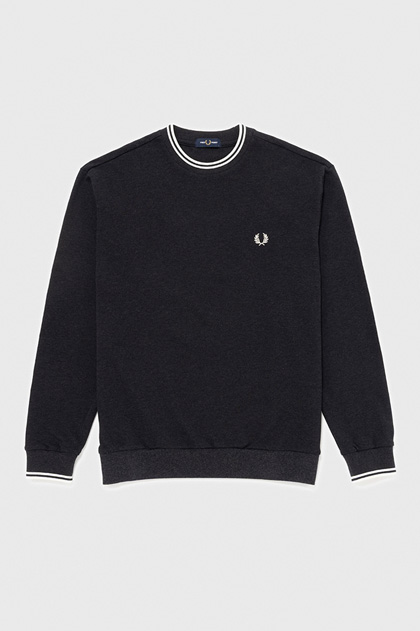 BEAUTY & YOUTH Pique Long Sleeve T-Shirt(M 33C：RICH BROWN / BLACK
