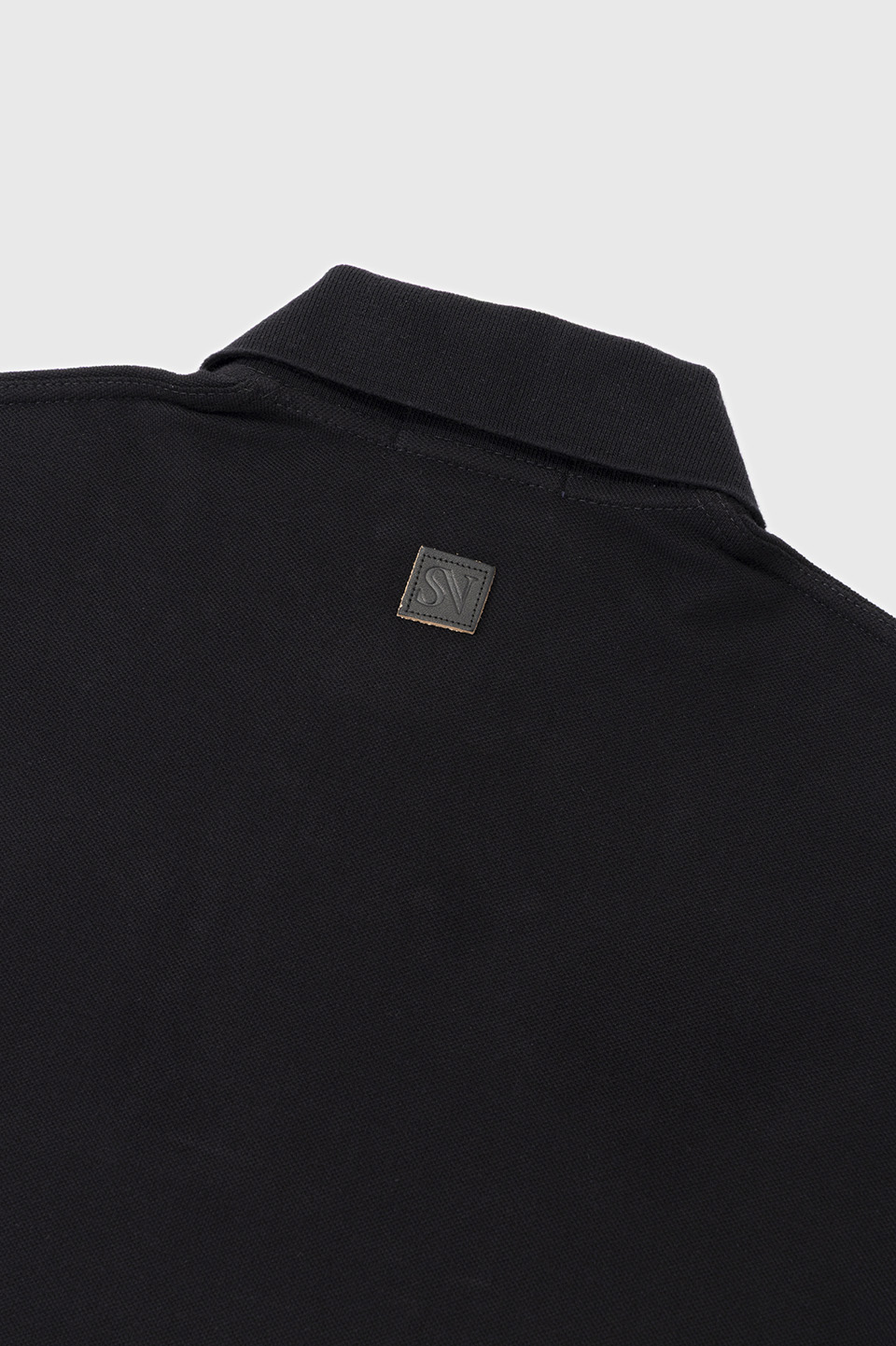 SOPH. X FRED PERRY Leather Badge Fred Perry Shirt 157:BLACK / CHAMPAGNE 38