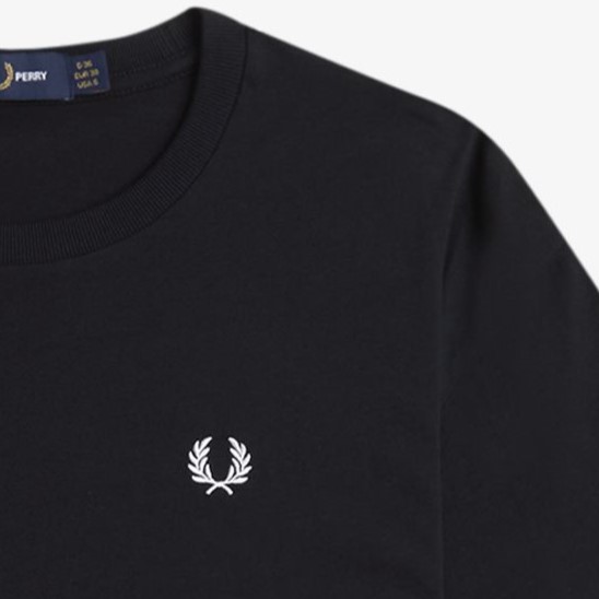 フレッドペリー ブラック Tシャツ Crew Neck T-Shirt(8 102：BLACK): | FRED PERRY JAPAN