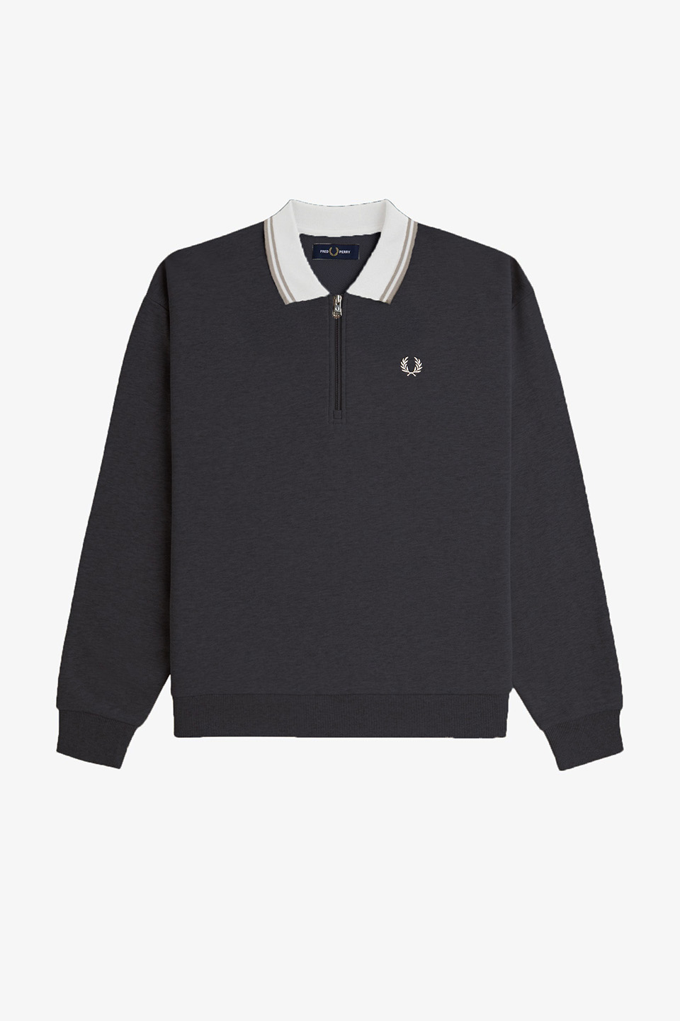 Zip Neck Collar Sweatshirt