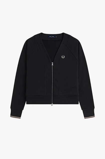 Zip-Through Sweatshirt Cardigan
