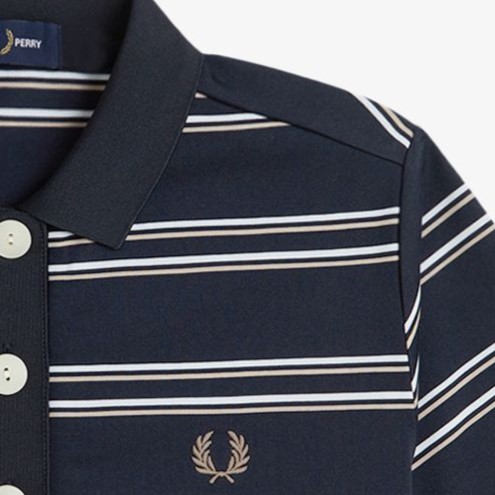 Striped Polo Shirt(10 608：NAVY): | FRED PERRY JAPAN