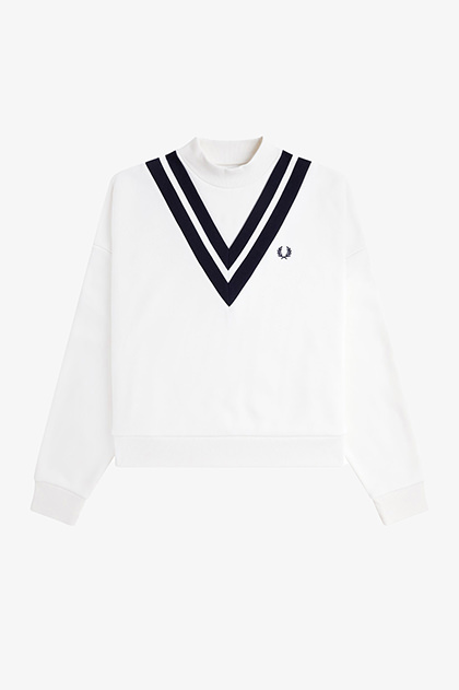 V-Insert Tipped Sweatshirt